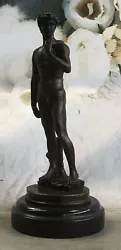 Buy Bronze Sculpture Statue Marble Erotic Sensual Male Nude Jason David Art Deco NR • 204.66£