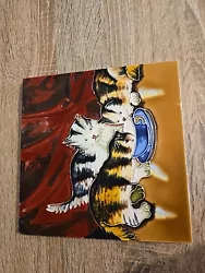 Buy Textured Ceramic Tile Cat Wall Hanging Picture • 7£