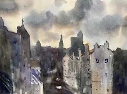 Buy Edinburgh Scotland Watercolour Painting - By Daniel Nichols • 30£