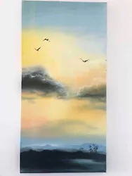Buy Huge Sunset Painting For £2.50!! 50 X 100cm COLLECTION ONLY • 2.50£
