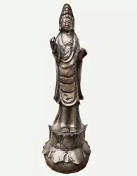 Buy Large Original Nun Bronze Figure Statue Bronze Silver Plated Now Silvered Figures  • 114.77£
