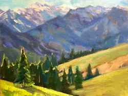Buy Hurricane Ridge   Original Oil Painting Mountain Landscape Impressionism Art • 330.75£