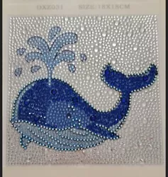 Buy Unique Diamond Painting Picture Sparkly Cute Baby Whale Handmade   Bathroom  • 4.99£