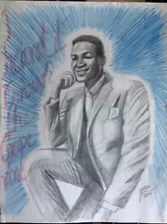 Buy Marvin Gaye  Drawing Painting ,I Heard It Through The Grapevine 1967 RARE • 16.53£