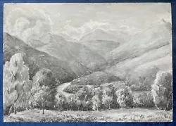 Buy Antique Watercolour - Monochrome Landscape, Near Pitlochry, Scotland, C.1880 • 14£