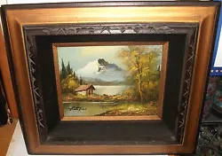 Buy G.whitman Snow Mountain Cabin Landscape Original Oil On Canvas Painting  • 124.03£