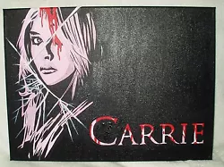 Buy Canvas Painting Chloe Grace Moretz As Carrie Black B&W Art 16x12 Inch Acrylic • 35£