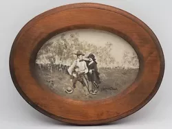 Buy T HOLMES SHOOK Small B&W Oval Framed Oil Painting, 9.5x7.5  Melungeon Fine Art • 49.61£