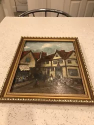 Buy Old Angel Lane In Ipswich- Antique Oil Painting- PJ Flowers • 24.99£
