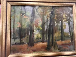 Buy Vintage Oil Painting, French Landscape. Woodland Scene, French Artwork, Signed • 89£