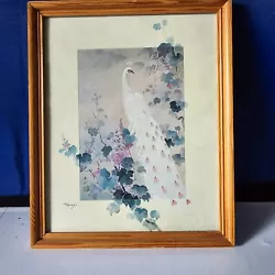 Buy Japanese Peacock Painting Signed • 20£