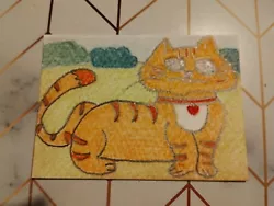 Buy An Original Pastel Painting Of A Patient Cat • 3.99£