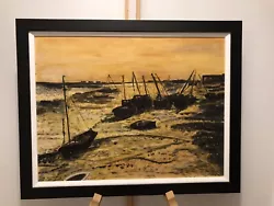Buy 20th Century Nautical Scene Oil Painting • 75£