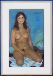 Buy Large Framed Pastel Of A Nude By Danilov Anatoli Vasilievich (1944-2005)  • 295£