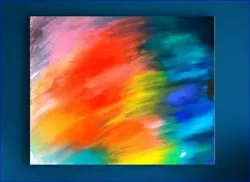 Buy Rainbow Large Abstract Landscape Oil Painting, 24 X20  Original Signed On Canvas • 471.55£