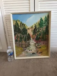 Buy Bob Ross Style Oil Painting • 35£