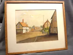 Buy Lovely 1940s Watercolour Painting Street Scene Dorothy Cotton Poss Diss Norfolk • 5£