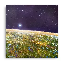 Buy Midnight Fields Of Gold - Original Moonlight Painting  - By Jennifer TAYLOR • 195£