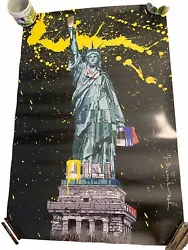 Buy Statue Of Liberty Lithograph Poster Art Print Mr. Brainwash 24x36 Paint • 172.03£