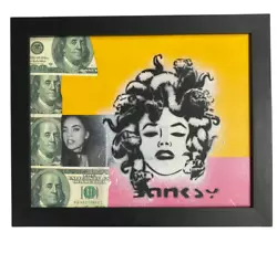Buy Banksy Graffiti Art Andy Warhol Medusa Money Maker Pop Art Original Painting • 288.16£