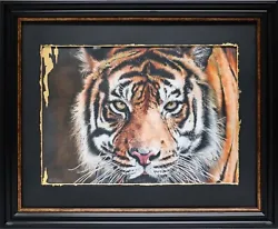 Buy Tiger, Gold Series, Mixed Media, Painting Drawing, Realistic • 450£