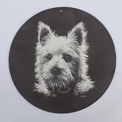 Buy Slate Tile  West Highland White  Westie  Picture. • 5.50£