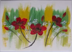 Buy ACEO Original Flowers & Buds Acrylic Color 100% Hand Painting Gifts Collectibles • 1.96£