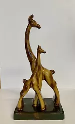 Buy Royal Haegar Ceramic Giraffe Mom And Baby  Figurine Glazed Made In USA • 103.36£