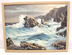Buy JOHN REED  Turbulence At Sunset  SIGNED ORIGINAL Oil Painting FRAMED - C72 • 12£