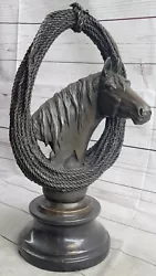 Buy Original Milo Gorgeous Bust Horse Head Bronze Sculpture Art Dcor Figurine • 315.29£