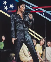 Buy Original Oil Painting, Elvis Presley On Canvas Including Frame • 65,000£
