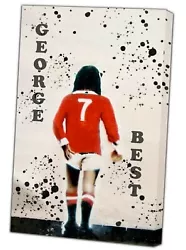 Buy Banksy George Best   Paint  Picture Print On Framed Canvas Wall Art Deco • 11.99£