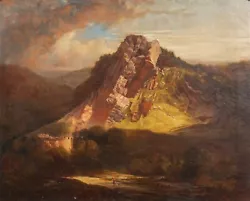 Buy 19th Century Mountain Landscape Dinas Braun Neath Wales JAMES FRANCIS DANBY • 8,000£