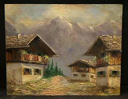 Buy German City Landscape Bavarian Houses & Mountain Escape  • 283.50£