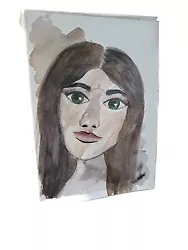 Buy Original Watercolour & Pen Painting Portrait Of Woman • 0.99£