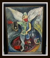 Buy Russian French Avant Garde Oil Painting Sketch, Sign Marc Chagall, 1943 • 1,184.88£