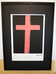 Buy Andy Warhol  Crucifix  Lithograph 50x35cm Limited, Signed And  FRAMED  • 60.16£