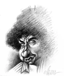 Buy Bob Dylan - Original Drawing - Joan Vizcarra - Hand Signed • 315£