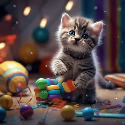 Buy Cute Baby Cat Kitten Digital Image Picture Photo Wallpaper Background Desktop • 1.19£