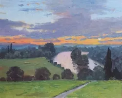 Buy The View From Richmond Hill Terrace, London, Oil Painting • 245£