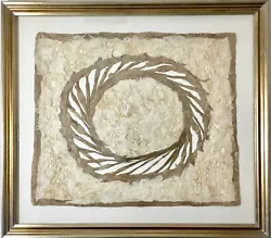 Buy 1970s Modernist Minimalism Paper Relief Pulp Painting Manner Of Kenneth Noland • 730.16£