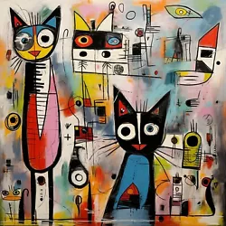 Buy Colorful Abstract Picasso Artwork Prints Home Decor Paint Vintage Poster • 3.82£