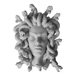 Buy Medusa Head Of Snakes Gothic Wall Plaque Cast Marble Statue Sculpture Small • 41.10£