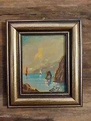 Buy Original Framed Painting Signed. Nautical Boats Seaside Maritime • 25£