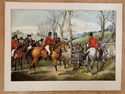 Buy Vintage Hunting Hunt Horse Watercolour Painting Art Picture • 19.99£
