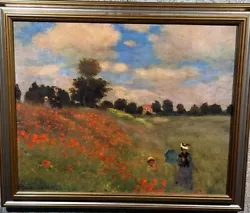 Buy Painting Oil On Canvas Signed Claude Monet Hand Painted • 125.90£