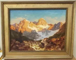 Buy Oswald Achenbach (1827-1905) German Oil Painting Glacier Mountains Signed 1845 • 15,749.88£
