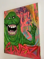 Buy Original Graffiti Art Canvas Painting Street Banksy Ghostbusters Collectable New • 400£
