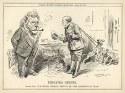 Buy 1921 WINSTON CHURCHIL Political Cartoon - PALESTINE & IRAQ - British Colonialism • 14.13£