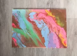 Buy 'Rainbow Storm' Original Handmade Acrylic Paintings On A3 Canvas  • 15£